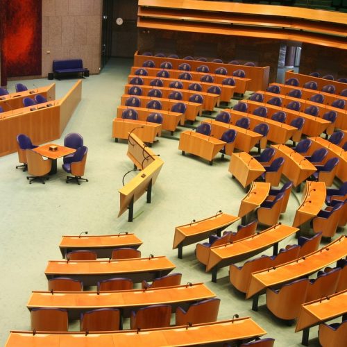 panoramafoto van de Tweede Kamer