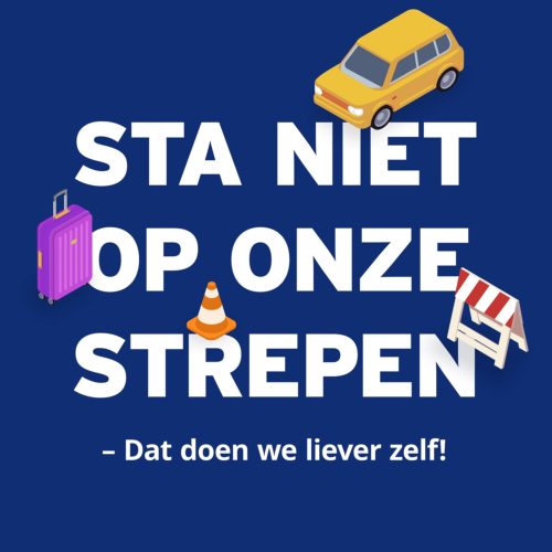 Logo Campagne Sta niet op onze strepen